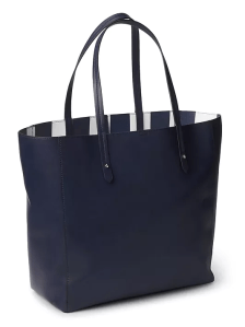 Gap_Large tote_Navy Stripes